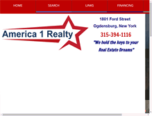 Tablet Screenshot of america1realty.com